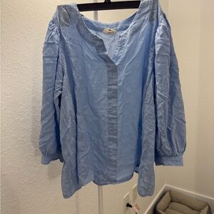 Anna Sky Blue Women's Blouse